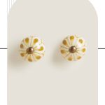 پک 2 عددی دستگیره کمد طرح گل