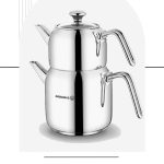 کتری و قوری در شیشه ای کورکماز