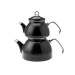 کتری و قوری لعاب دار طرح کریستال - Image 5