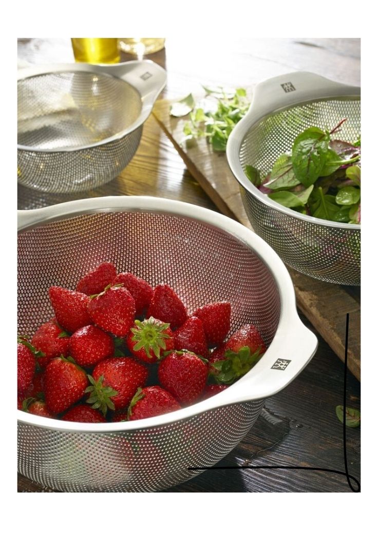 Untitled design(268) سبد استیل zwilling stainless steel colander - Image 1