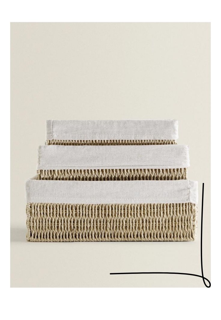 Untitled design(201) سبد بافت حصیری پارچه دار - Image 1