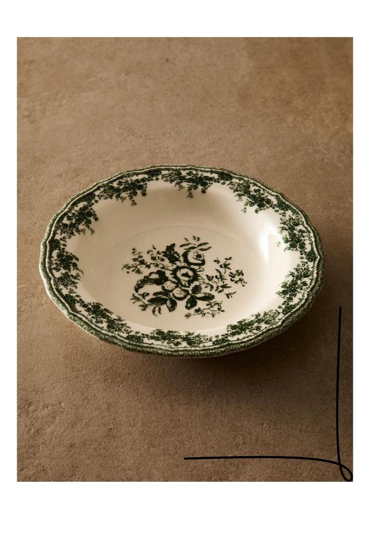 Untitled design(299) خورشت خوری گلدار سبز ZARA HOME - Image 1