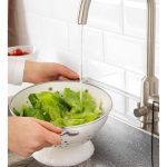 آبکش لعابی کرم رنگ IKEA
