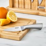 سرویس چاقو با استند چوبی و تخته برش karaca VIGOR - Image 4