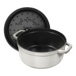 قابلمه چدن 24 سانت سفید staub - Image 5