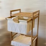 نظم دهنده و سبد رخت کشودار بامبو - Image 4