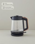 کتری و قوری برقی انگلیش هوم مشکی و رزگلد ENGLISH HOME - Image 2