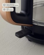 کتری و قوری برقی انگلیش هوم مشکی و رزگلد ENGLISH HOME - Image 7