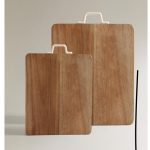 تخته برش چوبی با دسته سرامیکی ZARA HOME
