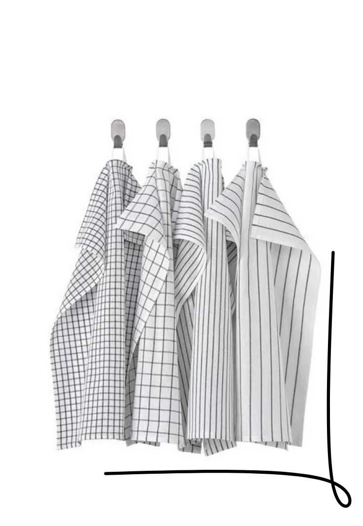 shay market(136) پک 4 عددی دستمال آشپزخانه IKEA RINNIG - Image 1