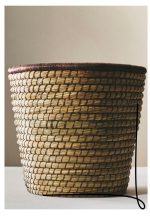 سطل گرد بافته شده zara home
