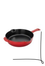 تابه چدنی 22 سانت قرمز staub