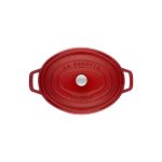 قابلمه چدن بیضی 23 سانت قرمز staub - Image 3