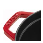 قابلمه چدن بیضی 23 سانت قرمز staub - Image 4