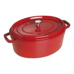 قابلمه چدن بیضی 23 سانت قرمز staub - Image 5