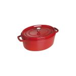 قابلمه چدن بیضی 23 سانت قرمز staub