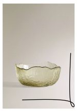 کاسه شیشه ای سبز طرح کاهو ZARA HOME