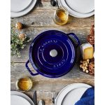 قابلمه چدن 28 سانت سرمه ای staub - Image 2
