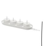 شمع وارمر شارژی LED ایکیا  بسته 4 عددی IKEA SMALOM