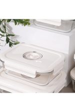 ست ظروف نگهداری شیشه ای با دستگاه وکیوم arow - تصویر 3