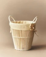 سطل زباله حمام با آستر نخی zara home - Image 2