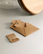 بانکه شیشه ای پهن بلند با در چوبی - Image 4