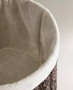 سبد گرد با آستر نخی zara home - تصویر 4