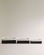 سبد مستطیل با آستر نخی بزرگ zara home - Image 5