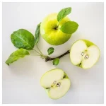شمع معطر با ظرف شیشه‌ای، سبز روشن، رایحه سیب IKEA HOKGOK - Image 4