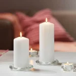 جای شمع وارمر شیشه ای طرح گل IKEA BLADFÅGEL - Image 4
