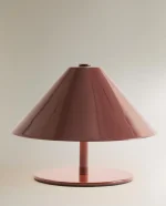 چراغ خواب زرشکی مخروطی zara home - تصویر 5