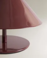 چراغ خواب زرشکی مخروطی zara home - تصویر 4