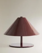 چراغ خواب زرشکی مخروطی zara home - تصویر 6