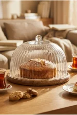 ظرف کیک دردار شیشه ای 22 سانتیمتری Perotti - تصویر 4