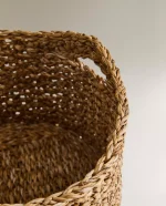 سبد بافت گرد کوتاه zara home - تصویر 7