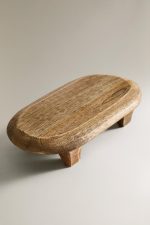 ظرف سرو پایه دار چوبی زاراهوم zara home - تصویر 2