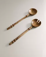 قاشق و چنگال چوبی دسته بلند زاراهوم zara home - تصویر 5