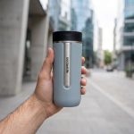 ماگ مسافرتی نسپرسو 540 میلی لیتر آبی دودی Nespresso Travel Mug - تصویر 3