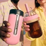 ماگ مسافرتی نسپرسو 400 میلی لیتر صورتی Nespresso Travel Mug - تصویر 2