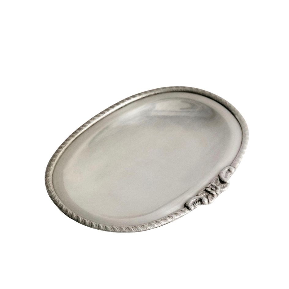 Untitled design(332) ظرف بیضی استیل لبه دار کوچک ZARA HOME - تصویر 1