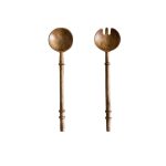 قاشق و چنگال چوبی دسته بلند زاراهوم zara home